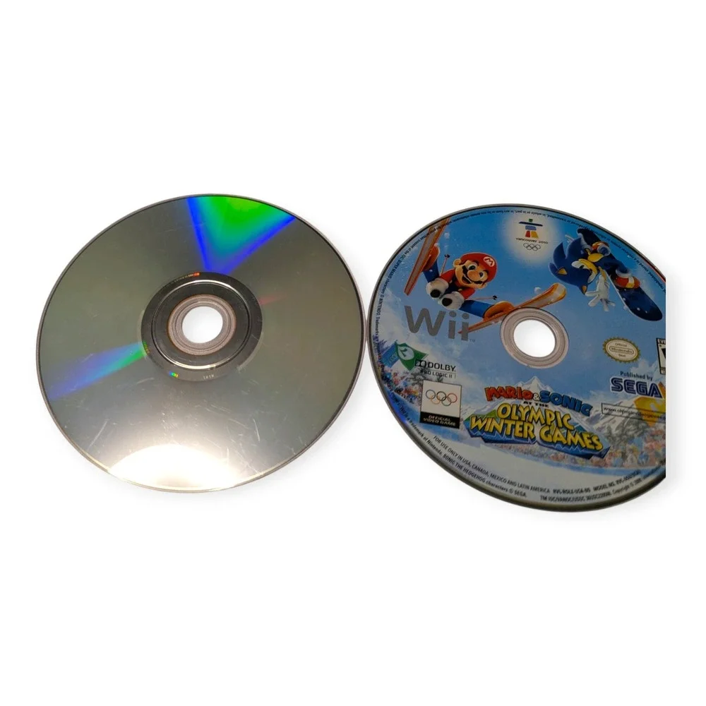 Nintendo Wii Mario & Sonic Olympic Games Bundle Beijing 2008 Vancouver 2010 SEGA
